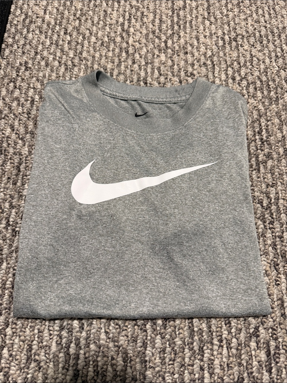 Nike Gray Crewneck Sweatshirt with White Swoosh